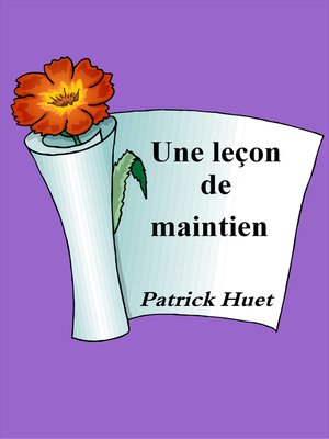 cover image of Une Leçon De Maintien